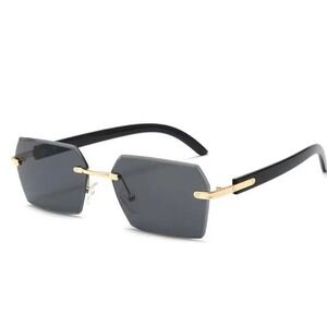 Sunglasses Men's Fashion Square Dark Black Lens Cholo Gangs Street Shades HipHop